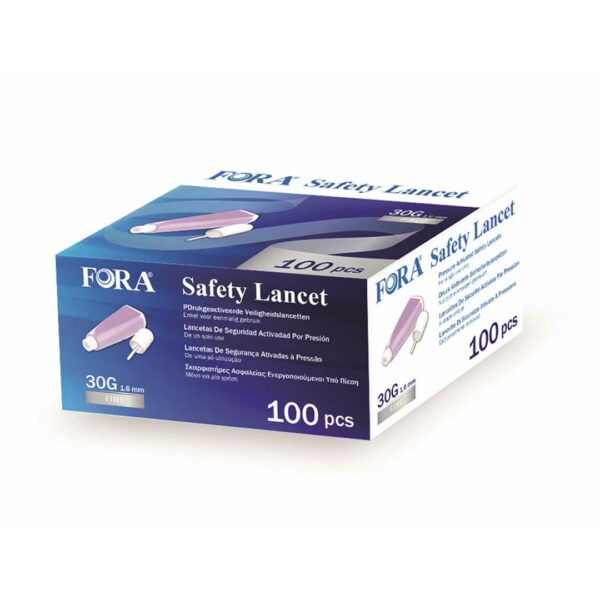 FORA Safety Lancets 30G*1.6mm 100pcs